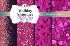 Holiday Shimmer Digital Paper - 04 Variations Product Image 1