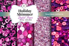 Holiday Shimmer Digital Paper - 04 Variations Product Image 1