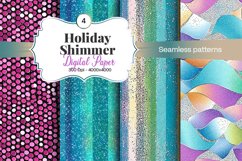 Holiday Shimmer Digital Paper - 04 Variations Product Image 2