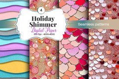 Holiday Shimmer Digital Paper - 04 Variations Product Image 1