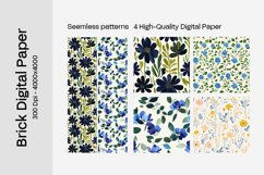 digital paper, seamless paper, floral patterns, wildflower, nature, botanical, spring, summer, cottagecore, vintage