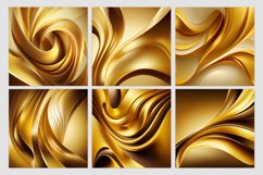 Gold Digital Papers, Gold Backgrounds Product Image 6