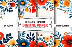 FLOWER FRAME DIGITAL PAPER Product Image 1