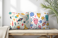 Playful Kids Seamless Pattern | Cute Cartoon Children DP Product Image 2