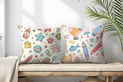 Playful Kids Cartoon Seamless Pattern | Fun Digital paper Product Image 2