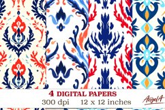 Geometric digital paper / vintage digital paper Product Image 1