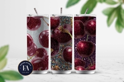 Glitter Coquette Cherry Pattern | Sparkly Glam Texture Paper Product Image 2