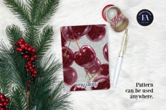 Glitter Coquette Cherry Pattern | Sparkly Glam Texture Paper Product Image 4