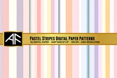 Pastel Stripes Digital Paper Patterns Product Image 1