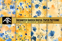 Enchanted Garden DIgital Paper Patterns Product Image 1