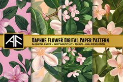 Daphne Flower Digital Paper Patterns Product Image 1