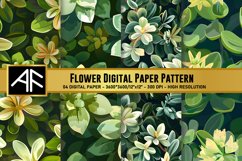 Stonecrop Flower Digital Paper Pattern Product Image 1