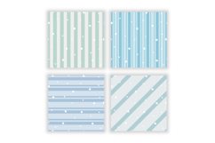 Winter Stripes Digital Paper Patterns | Stripes Pattern Product Image 2
