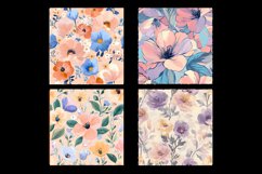 Pastel Floral Digital Paper Patterns Product Image 2