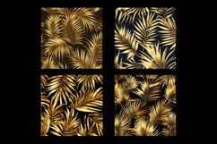 Gold Palm Leaves Digital Paper Patterns Product Image 2