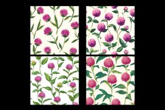 Gomphrena Flower Digital Paper Patterns Product Image 2