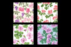 Geranium Flower Digital Paper Patterns Product Image 2