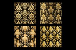 Gold Damask Digital Paper Patterns Product Image 2