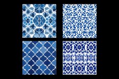 Moroccan Blue Digital Paper Patterns Product Image 2
