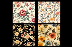 Vintage floral Digital Paper Pattern Product Image 2