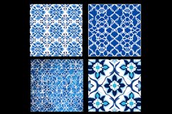 Moroccan Blue Digital Paper Patterns Product Image 2