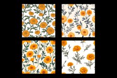 Marigold Flower Digital Paper Patterns Product Image 2