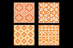 Moroccan Orange Digital Paper Patterns Product Image 2