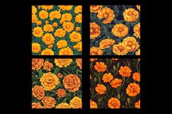 Marigold Flower Digital Paper Patterns Product Image 2