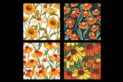 Helenium Flower Digital Paper Pattern Product Image 2