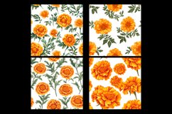 Marigold Flower Digital Paper Patterns Product Image 2