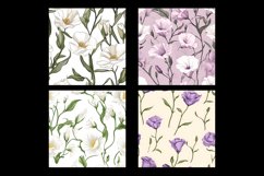 Lisianthus Flower Digital Paper Patterns Product Image 2