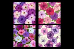 Petunia Flower Digital Paper Pattern Product Image 2