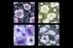 Anemone Fower Digital Paper Pattern Product Image 2