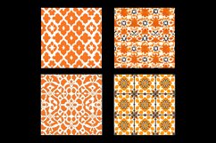 Moroccan Orange Digital Paper Patterns Product Image 2