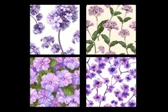 Verbena Flower Digital Paper Pattern Product Image 2