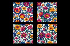 Folk Art Flower Digital Paper Patterns Product Image 2