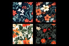 Botanical Flower Digital Paper Patterns Product Image 2