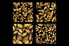 Gold Leaves Digital Paper Patterns Product Image 2