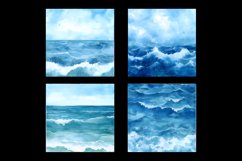 Watercolor Sea Digital Paper Product Image 2