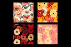 Gerberas Flower Digital Paper Patterns Product Image 2