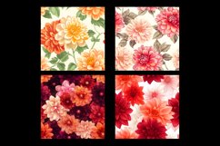 Dahlia Flower DIgital Paper Patterns Product Image 2