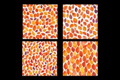 Watercolor Autumn Leaves Digital Paper Patterns Product Image 2