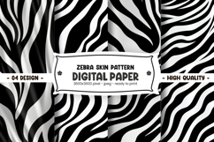 Zebra skin pattern digital paper Product Image 1