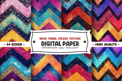 Boho Tribal Zigzag Texture digital paper Product Image 1