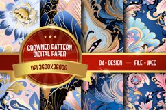 Luxury Flower Digital Paper Product Image 1