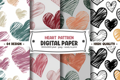 Heart Pattern Digital Paper Product Image 1