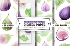 Fresh figs fruit pattern digital paper Product Image 1