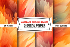 Abstract Autumn Leaves Digital Paper Product Image 1