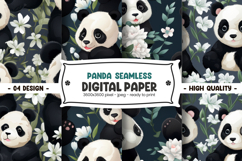 Panda seamless digital paper Product Image 1