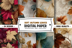 Soft Autumn Leaves Digital Paper Product Image 1